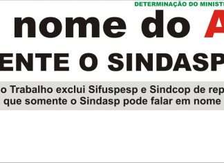 Ministério do Trabalho exclui Sifuspesp e Sindcop de representar ASPs e determina que somente o sindppesp pode falar em nome da categoria