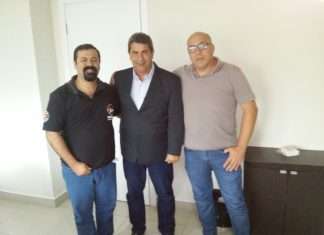 Diretores do sindppesp reúnem-se com Deputado Federal Coronel Tadeu