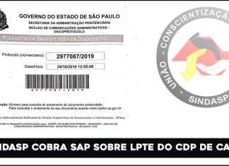 sindppesp cobra SAP sobre transferências por LPTE para CDP de Caiuá