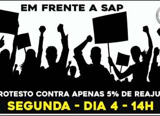 Segurança Pública realiza protesto hoje saindo da SAP
