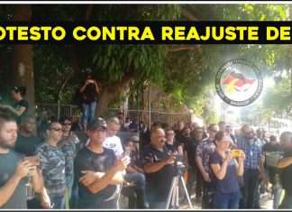 Agentes penitenciários e policiais fazem protesto em SP contra reajuste de apenas 5% concedido por Doria