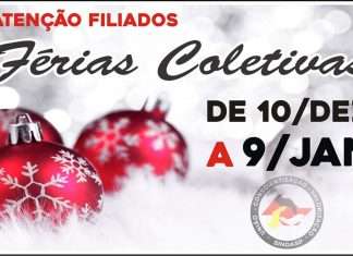 sindppesp entra em férias coletivas e retorna em janeiro