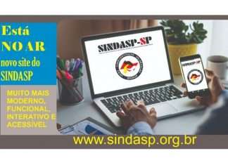 Novo site do sindppesp, “Uma plataforma de fácil navegação”.
