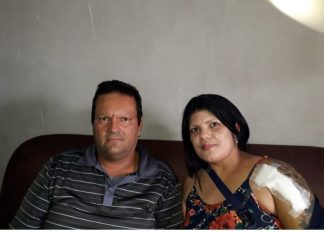 Diretor do sindppesp da Sede de Marília visita filiada em recuperação pós acidente