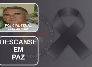 NOTA DE FALECIMENTO: MORRE POLICIAL PENAL DA PENITENCIÁRIA DE RIOLÂNDIA