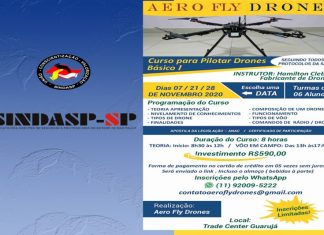 sindppesp será beneficiado com descontos em curso para pilotar drones
