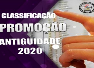 Listas classificatórias do concurso de promoção por antiguidade de 2020 para policiais penais ASPs, já estão publicadas