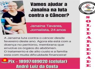 Solidariedade – Janaína Tavares precisa de doações para tratamento contra o câncer