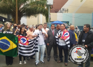 Protesto para melhoria salarial na categoria dos policiais do Estado de São Paulo