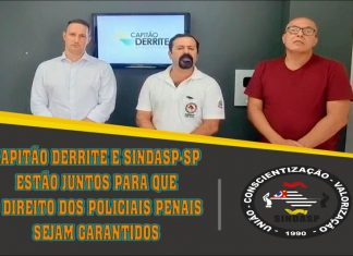 Capitão Derrite e sindppesp-SP estão junto para que o direito dos policiais penais sejam feitos de forma correta