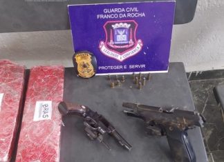 Flagrante e apreensão de armas, drogas e celulares que seriam arremessadas para dentro do CDP de Franco da Rocha