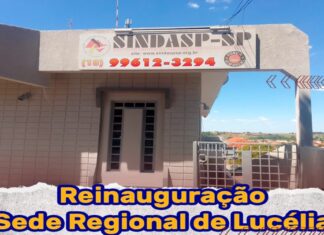 DIRETORES DO sindppesp FAZEM VISITA PARA REINAUGURAÇÃO DA SEDE REGIONAL DE LUCÉLIA
