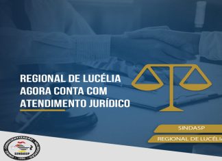 REGIONAL DO sindppesp DE LUCÉLIA AGORA TEM ATENDIMENTO JURÍDICO