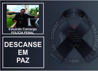 NOTA DE PESAR EDUARDO DA SILVA CAMARGO POLICIAL PENAL LOTADO EM OSVALDO CRUZ