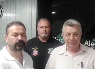 Presidente do sindppesp, Valdir Branquinho, fala com deputados na ALESP sobre a aprovação do PL da Polícia Penal