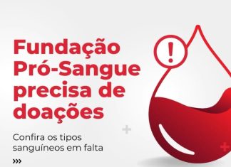 Doe sangue – Fundação Pró-Sangue registra níveis críticos nos estoques de sangue