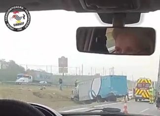 Acidente envolvendo veículo de transporte de presos da SAP é registrado na região de Campinas