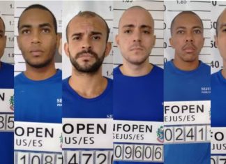 Seis presos serram cela e fogem de penitenciária do ES
