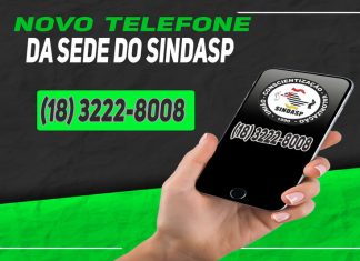 Comunicado – O número do telefone da sede do sindppesp – Presidente Prudente mudou
